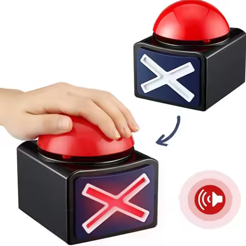 Original School Supplies Game Answer Buzzer Alarm Button With Sound Light Trivia Quiz Got Talent Buz