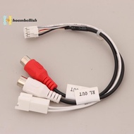 <Hoembellish> 8P RCA RR RL Audio Output MaleFemale Plug Cable Android Car Radio Multimedia Universal