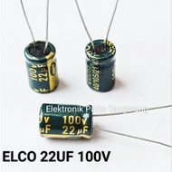 ELCO CAPACITOR 22UF 100V ELCO CAPACITOR 22UF 100V ELCO CAPACITOR 100v 22uf ELCO 22 UF 100V