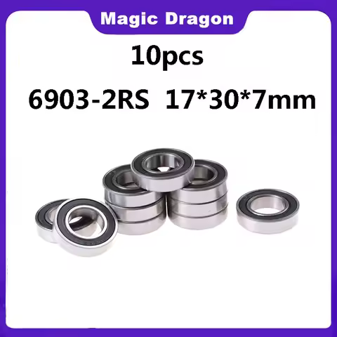 High Quality 6903-2RS Bearing ABEC-5 (10 Pcs) 17x30x7 mm Thin Section 6903 2RS Ball Bearings 6903RS 