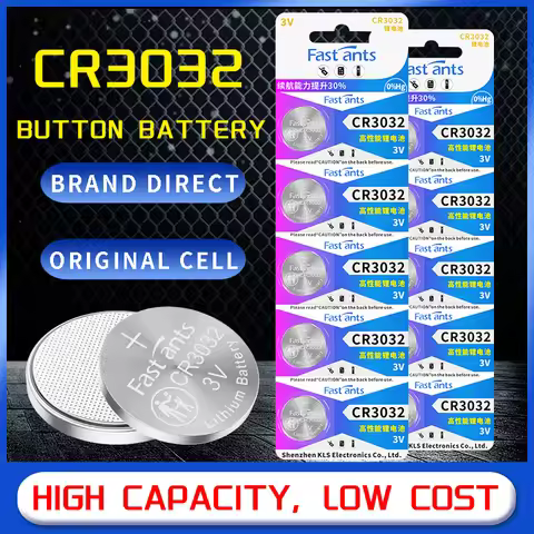 CR3032 3V Lithium Battery Original Coin Cell for Car Key Watch Remote Control Calculator Electroni R