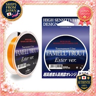 YAMATOYO FAMELL TROUT ESTER Version High Sensitivity & Visibility Ester Line 100m Fluorescent Orange