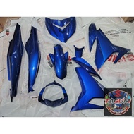 sniper 150 v1 full fairings glossy blue set genuine (Yamaha).
