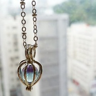 Flourite 925 silver necklace 紫藍螢石鎖骨項鍊