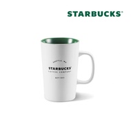 Starbucks Classic Heritage Ceramic Mug White 1971 Coffee Cup
