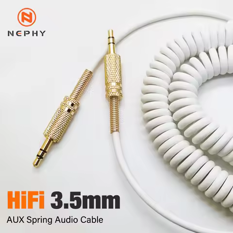 3.5mm Replacement Audio AUX Cable Relief Coiled Headphone Wire for Marshall MARSHALL Speaker Male to