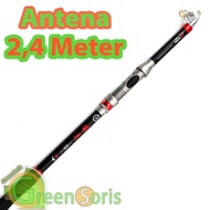 Joran Pancing Laut Antena 2.4 meter Carbon Fiber