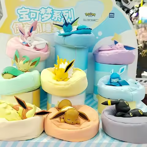 Toptoy Pokemon Eevee Sleeping Position Series Blind Box Collectible Anime Figurine Trendy Home Decor
