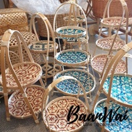 Rattan House-Foldable Bamboo Shelf Pikul Pattern