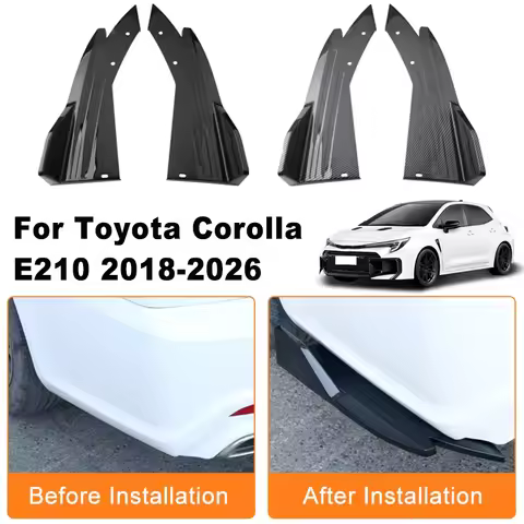 Car Rear Bumper Spoiler Lip Diffuser Side Skirt Splitter Wrap Angle Anti-Crash Protection Trim For T