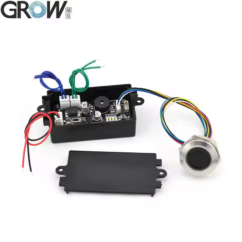 GROW KS220-S+R558 DC12V Two Relays Fingerprint Access Control Board With Self-locking/Ignition/Jog M
