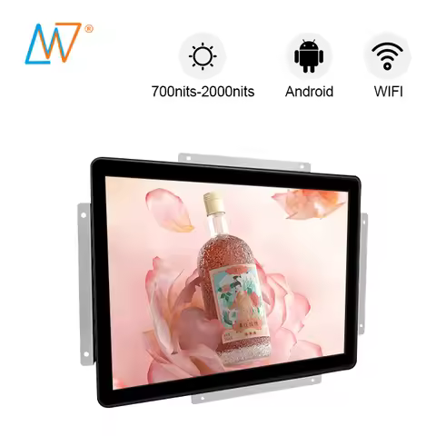 19 Inch Open Frame 1500 Nit LCD TV Digital Signage Video Player with Android Wifi for Outdoor Indust