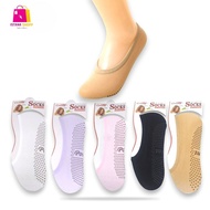 MATA Women's Invisible Socks, Hidden Anti-Slip Ballet Socks Below the Ankle