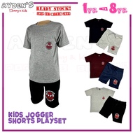 AYDEN'S Kids Jogger shorts Playset Jogger Budak Superhero Design : K1000003-5