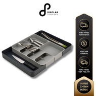 Khay Chia Thìa Dĩa Đũa 8 Ngăn Có Thể Điều Chỉnh Lưu Trữ Và Sắp Xếp Ngăn Kéo Kích Thước 39.5x31.5x5.5