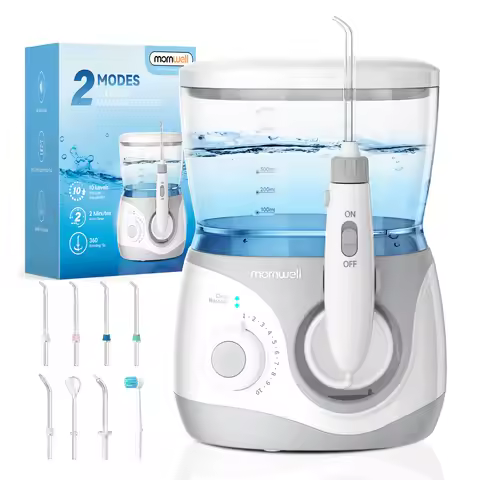Home Water Flosser Professional Oral Irrigator, 10 Adjustable Water Pressures, 600ml Large Capacity 