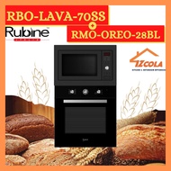 PAKEJ KOMBO Rubine Oven Terbina Dalam RBO-CAVO-60SS (60 Liter) + Rubine Ketuhar Gelombang Mikro RMO-