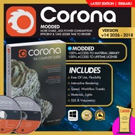Corona Renderer v14.1 ~ v7 2026 for 3dsMax & Cinema4D 🔥 Activated Material Lib 🔥 Modded Stable Versi