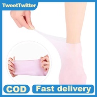 Tweet Twitter 1 Pair Silicone Moisturizing Gel Heels - Exfoliate & Prevent Dry Feet