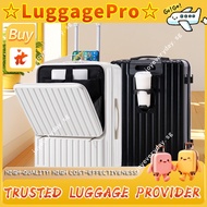 【Bags & Luggage Pro】 Premium women's luggage with front opening and combination lock20Men's multifun