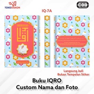 IQ 07A Custom Children's Iqro Book with Name and Photo, Color Contents Black and White/ - Iqra Volum