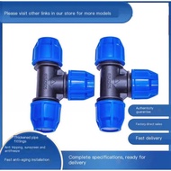 PE same tee quick connector PE Compression Fittings Equal diameter Tee 20mm/25mm/32mm/40mm/50mm