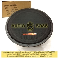 Subwoofer American Boss 15 Inch 1000 Watt 1500 15" 15 in