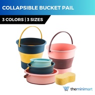 Collapsible Bucket Pail - Portable, Lightweight, Durable, Space-Saving Pail with Handle