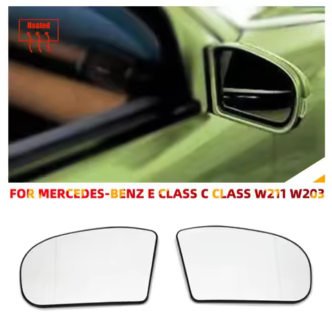 Left Right Door Side Heated Wing Mirror Glass Rearview Rearview Plate for Mercedes-Benz E-class C-cl