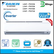 DAIKIN 1.0hp -2.5HP R32 Standard Inverter Air Conditioner FTKF25/35/50/71B- RKF25/35/50/71A