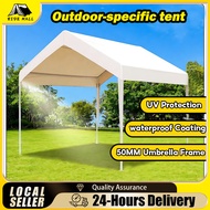 10x10 Ft Night Market Camping Canopy Tent Full Set, Iron Frame Night Market Trading Canopy Trading U