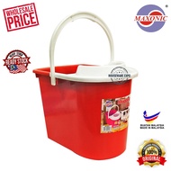 Maxonic Plastic Mop Pail Strainer With Wheels / Tong Mop / Mopping Pail / Tong Plastic / Tong Air