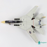 tooppoo] 1:72 F-14 Tomcat Fighter Jet Model White Black ABS Plastic 10.24inch Detailed new