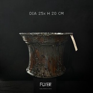 FLYER 塊根多肉植物陶盆器 龍舌蘭象牙宮象足漆樹盆器