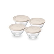 IRIS OHYAMA (IRIS OHYAMA) [Clear storage] IRIS OHYAMA heat-resistant glassware 4-piece set in clear