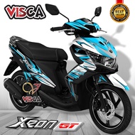 Decal Xeon GT 125 Full Body Stiker Xeon GT 125 Full Body Striping Xeon GT 125 Variasi Red Design 02