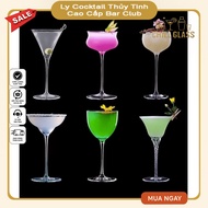 Bar Club Premium Cocktail Glass Models – Martini, Margarita, Nick Nora, Coupe Clear Glass