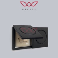 100% teak wood switch Frame/100% Genuine Teak Wood Light Switch Frame 3D Glow in the Dark