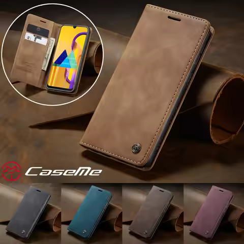 CaseMe Flip Leather Case for Samsung M21 M31 M51 M32 M42 Magnetic Wallet Card Cover for Galaxy M23 M