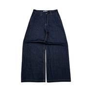 Nugnau+atelier - Indigo Wide Raw Denim baggy jeans balloon jeans barrel jeans baggy pants blue raw d