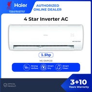 [STOCK] Haier Inverter AC 1.5hp HS-13VPC03 with Strong Airflow Smart Dry Smart Clean 3+10 Years Warr