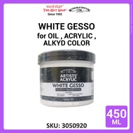 [Weststar TAS] Winsor & Newton Artists White Gesso (for acrylic, oil, alkyd) 450ml