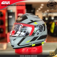 GIVI HELMET X.21 EVO NUMBER MATT GREY/BLACK/YELLOW/ GIVI HELMET/FLIP UP HELMET/MODULAR HELMET