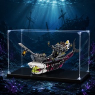 Acrylic Display Case Dustproof Showcase for LEGO 71469 Dreamzzz Shark Ship
