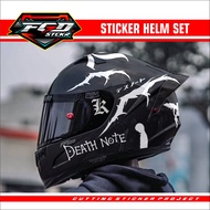 Helmet STICKERS - DEATH NOTE SET CUTTING STICKERS FOR HELMET Helmet Sticker Motorcycle Sticker