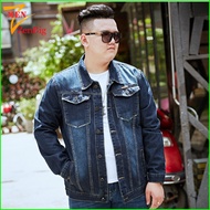 Áo khoác jean nam big size áo khoác ngoài cho nam chất liệu jean form rộng size châu Âu áo khoác nam