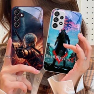 devil may cry Tempered glass phone case for Samsung Galaxy S24 Plus S20 FE S23 Ultra A16 A15 A23 A72