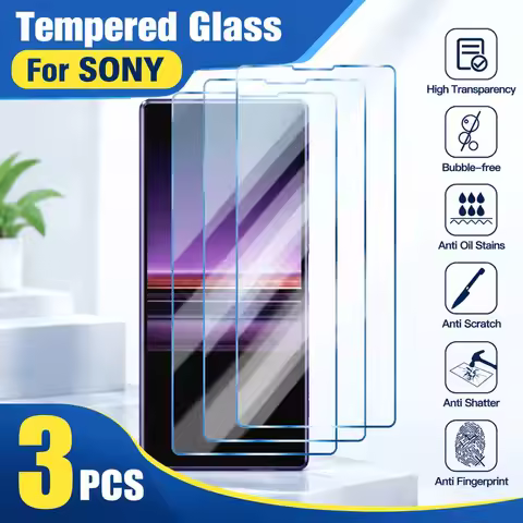 3PCS Tempered Glass For Sony Xperia 5 III 5 V 5 IV Screen Protector For Sony Xperia 5 5 II Anti-Scra