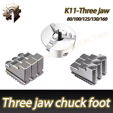 Lathe Chuck Spare Part Soft Jaws Internal Jaw And External Jaw 3 Jaw Chuck K11 SANOU Chuck Jaws For