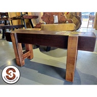 Solid Wood Bench - Balau Bench with Chengal Leg